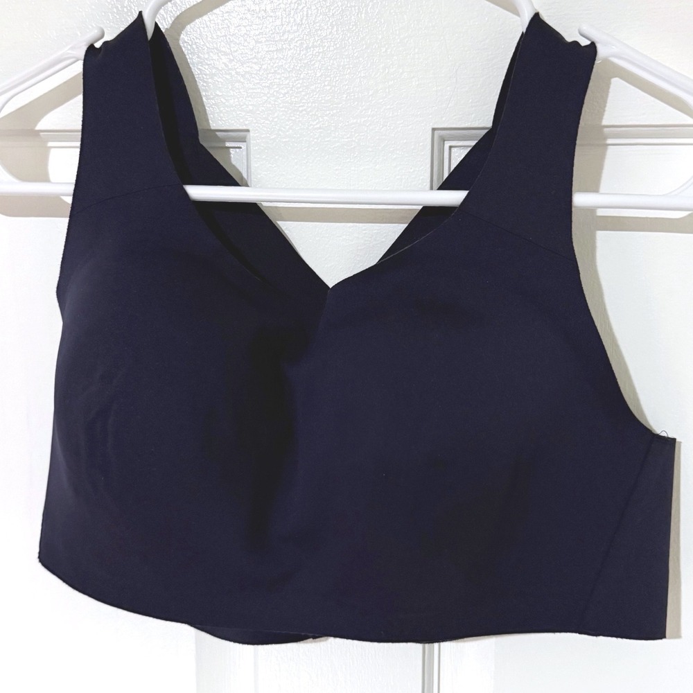 Lululemon Bra Navy Blue 36C Cross Back V-Neck